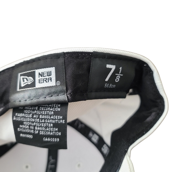 Cleveland Browns New Era Omaha Low Profile 59FIFTY Fitted Hat - White Size 7 1/8 - Picture 6 of 6